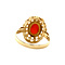 vintage Gold ring with carnelian 14 krt