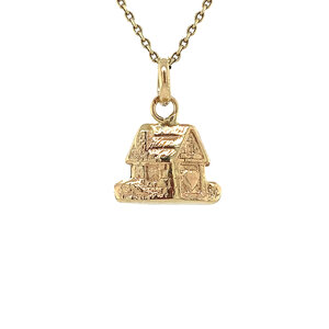 Gold pendant house 14 krt