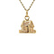 vintage Gold pendant house 14 krt