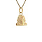 vintage Gold pendant house 14 krt