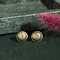 vintage Gold ear studs fantasy 14 krt