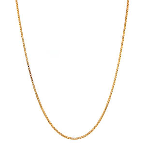 Gold length necklace venetian 52 cm 18 krt