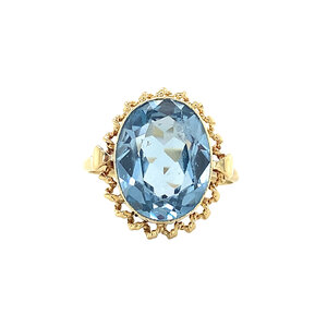 Gold ring with spinel 14 krt