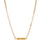 vintage Gold necklace jasseron 39 cm 14 krt