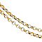 vintage Gold necklace jasseron 39 cm 14 krt