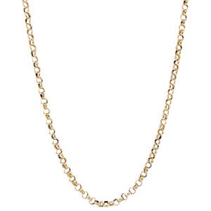 Gold necklace jasseron 50 cm 14 krt