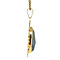 vintage Gouden hanger met hematiet 14 krt