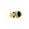 vintage Gold ring with garnet 14 krt