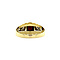 vintage Gold ring with garnet 14 krt