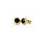 vintage Gold ear studs with garnet 14 krt