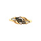 vintage Gold ring with rose diamond 14 krt