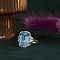 vintage Gold ring with spinel 14 krt