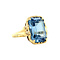 vintage Gold ring with spinel 14 krt