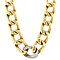 vintage Gold gourmet necklace with diamond 14 kt