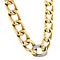 vintage Gold gourmet necklace with diamond 14 kt