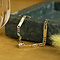 vintage Gouden armband fantasie 19 cm 14 krt