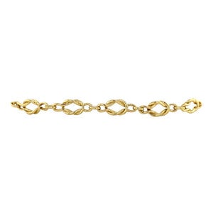 Gold bracelet fantasy 19 cm 14 krt