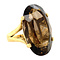 vintage Gold ring with smoky topaz 14 krt