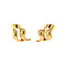 vintage Gold ear studs fantasy 14 krt