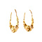 vintage Gold earrings fantasy 14 krt