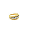 vintage Gouden ring met diamant 18 krt