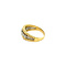 vintage Gouden ring met diamant 18 krt
