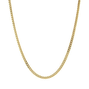 Gouden lengtecollier gourmet 14 krt 61 cm