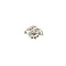 vintage Witgouden fantasie ring met diamant 14 krt