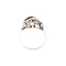 vintage White gold fantasy ring with diamonds 14 krt
