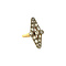 vintage Gold vintage ring with rose-cut diamond 14 krt