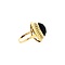 vintage Gold ring with garnet 14 krt