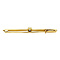 vintage Gold brooch with diamond 14 carat
