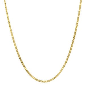 Gouden lengtecollier gourmet 62 cm 14 krt