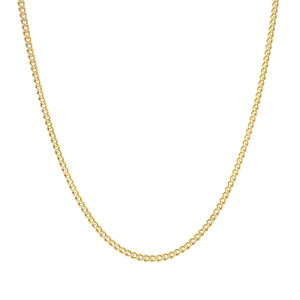 Gouden lengtecollier gourmet 63.5 cm 14 krt