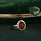 vintage Gold ring with carnelian 14 krt