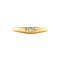 vintage Gouden Engelse pinkring met diamant 18 krt