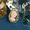 vintage Gold figaro necklace 14 krt