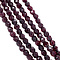 vintage Garnet necklace with gold lace clasp 40 cm 14 krt
