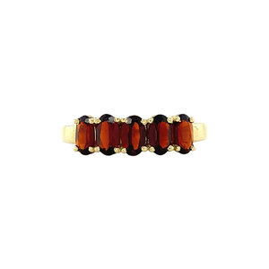 Josephine ring 14 kt - Merlot