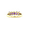vintage Josephine ring 14 ct - Violet