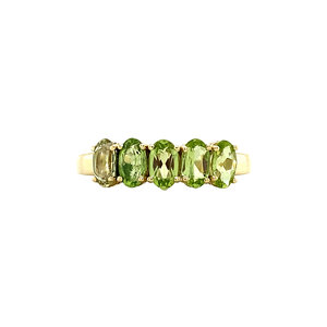 Josephine ring 14 krt - Lime