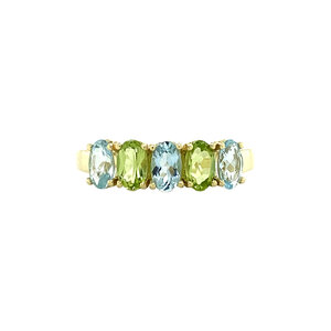 Josephine ring 14 krt - Peacock