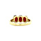 vintage Marlene ring 14 kt -Merlot