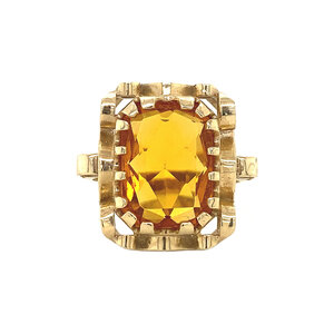 Queen's ring 14 kt - Golden Hour