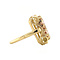 vintage Queen's ring 14 krt - Peach Moonstone