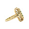 vintage Queen's ring 14 krt - Lime Quartz