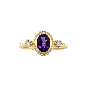 Pattie ring 14 krt - Violet