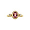 vintage Pattie ring 14 kt - Pink Sakura