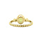 vintage Pattie ring 14 kt - lime