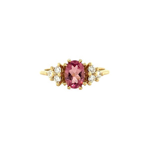 Audrey ring 14 kt - Pink Sakura